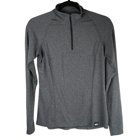 REI Co-Op Womens XS Gray Quarter-Zip Pullover Long Sleeve Pullover - Picture 5 of 5